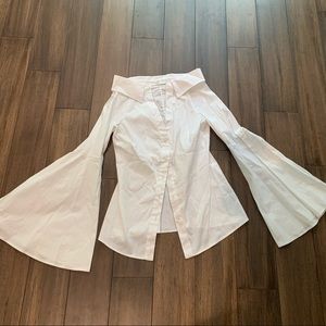 Caroline Constas Off Shoulder Poplin Top